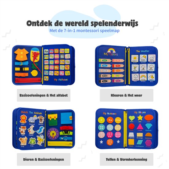 "High-Quality Montessori Toys - Sensory Toys - Activity Board - Busy Board - Montessori for Home - Educational"

Productnaam in het Engels: "Qualitá Montessori Sensory Activity Board"