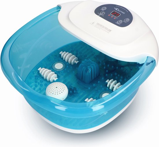 Qumax Electric Heated Foot Spa with Massage Rollers - Foot Massage with Vibration and Bubbles - Includes LCD Screen - Up to 48° degrees

Electric Heated Foot Spa with Massage Rollers