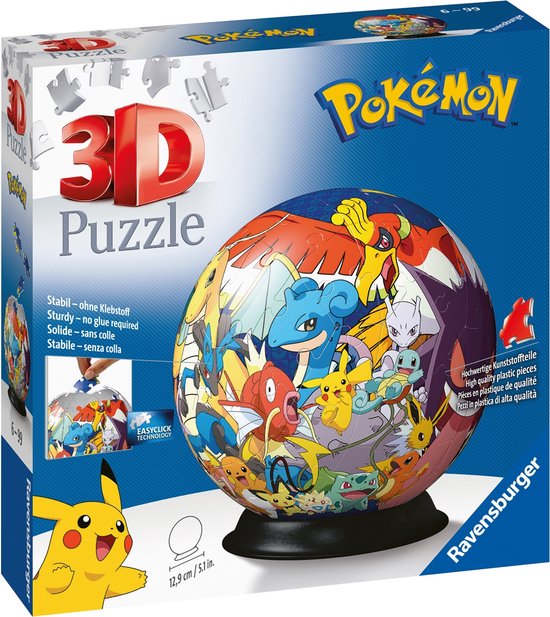 Ravensburger 3D Puzzle Pokémon Ball - 72 pieces