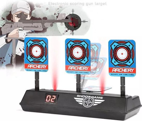 Ultimate Shooting Target with LCD Scoreboard - Perfect for Nerf Guns, Gel Blasters & Shooting Games