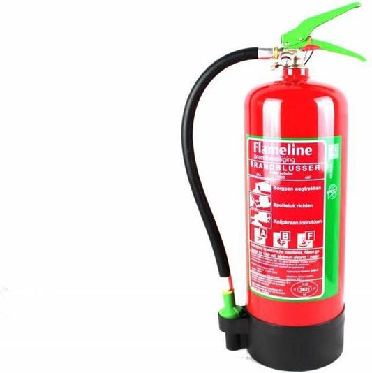 "6 liter ABF Flameline Foam Fire Extinguisher with Wall Bracket and Inspection" 

Productnaam in het Engels: ABF Flameline Foam Fire Extinguisher