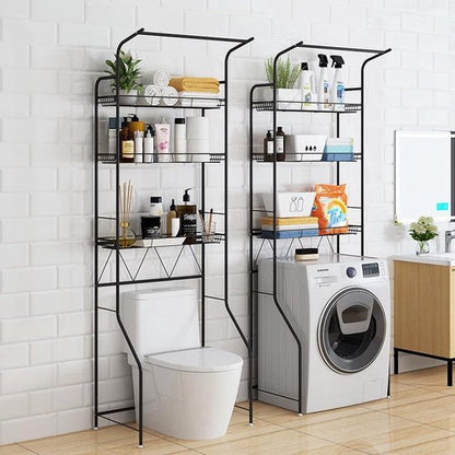 "Stijlvolle Sens Design Wasmachine Rek en WC Kast in Zwart Metaal"

Productnaam in het Engels: Sens Design Washing Machine Rack and WC Cabinet in Black Metal