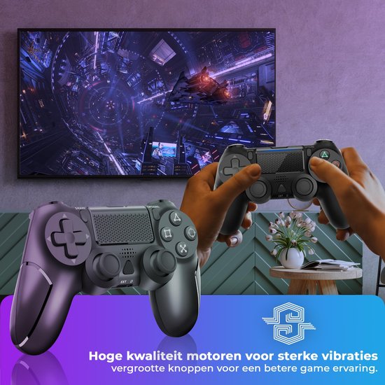 Smartify Controller V2 - Draadloos - Zwart - Geschikt voor PS4

Smartify Controller V2 - Wireless - Black - Compatible with PS4