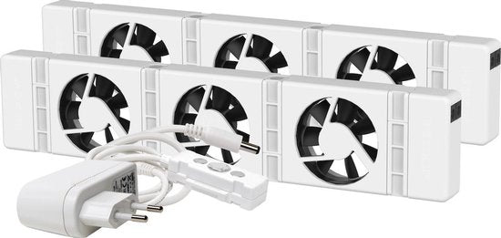 SpeedComfort Radiator Fan Duo set - Fits on any radiator & Easy to install - Save energy by improving heat distribution