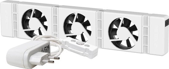 "Easy-to-install SpeedComfort Radiator Fan Mono Set - Fits on any radiator - Save energy with improved heat distribution"

Product name in English: SpeedComfort Radiator Fan Mono Set