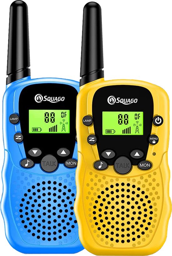 "Squago Walkie talkie - Set van 2 - Geschikt voor zowel Kinderen als Volwassenen - WalkieTalkie"

"Squago Walkie talkie"
