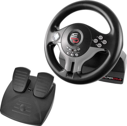 Ultimate Subsonic Superdrive SV200 Racing Wheel - Detachable Pedals - Compatible with Switch, PS4, Xbox One & PC