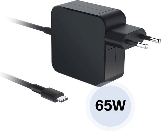 "65W USB-C Universal Laptop Charger - 2 Meter USB C Adapter - Power Adapter - Fast Charger Adapter for Dell, HP, ChromeBook, MacBook, Toshiba"

Productnaam in het Engels: Universal Laptop Charger USB-C 65W