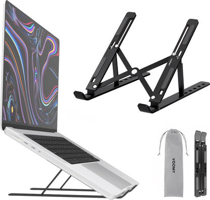 "Verstelbare Ergonomische Aluminium Laptop Standaard voor op kantoor - Zwart" 

"Voomy Office Laptop Stand Adjustable - Ergonomic Stand - Aluminum - Black"