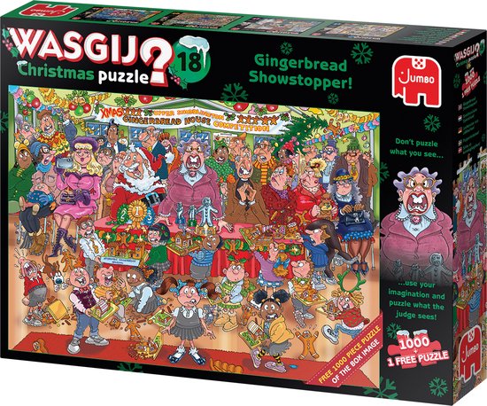 Christmas Mystery Puzzle Bake-Off - 2x 1000 Pieces - Wasgij Jigsaw