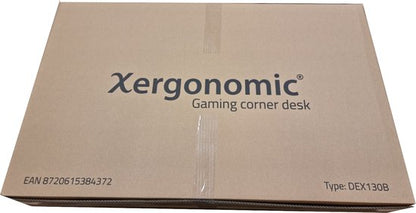 Xergonomic Gaming Corner Desk - Computer Table - Gaming Desk - 130cm x 130cm x 96.5 cm - Black

Xergonomic Gaming Corner Desk
