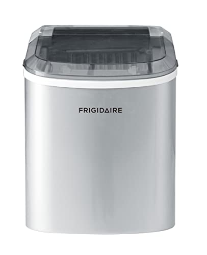 FRIGIDAIRE EFIC189-Silver Compact Ice Maker, 26 lb per Day, Silver (Packaging May Vary)