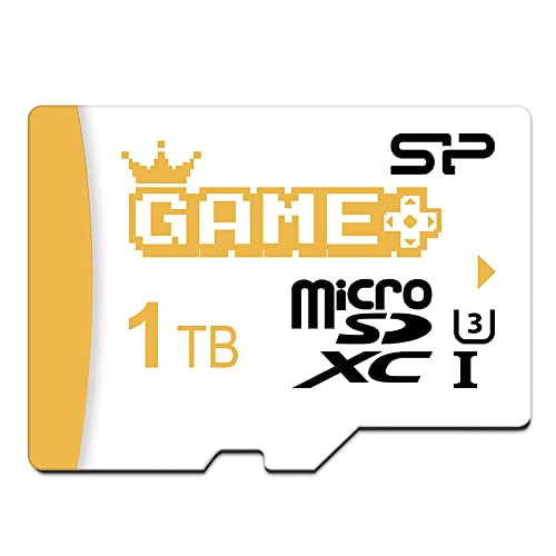 Silicon Power 1TB SDXC Micro SD Card Gaming Memory Card with Adapter Write Speed 80MB/s
