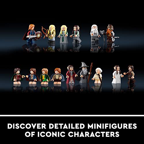 LEGO Icons The Lord of The Rings: Rivendell 10316 bouwmodelset voor volwassenen, bouw en toon een Midden-Aarde-vallei met 15 minifiguren, een geweldig afstudeercadeau voor fans en filmliefhebbers