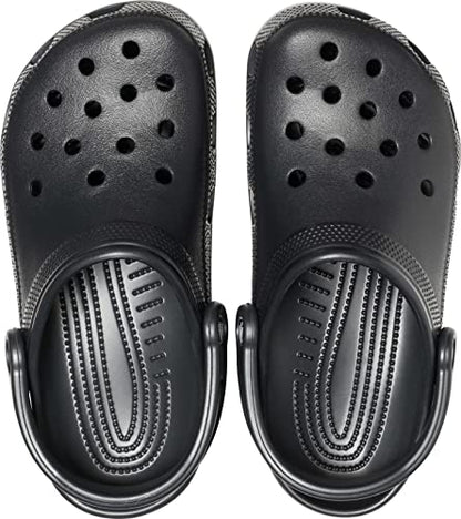 Crocs Unisex-Adult Classic Clogs (Best Sellers), Black, 10 Men/12 Women